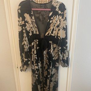 Floral duster - sheer
